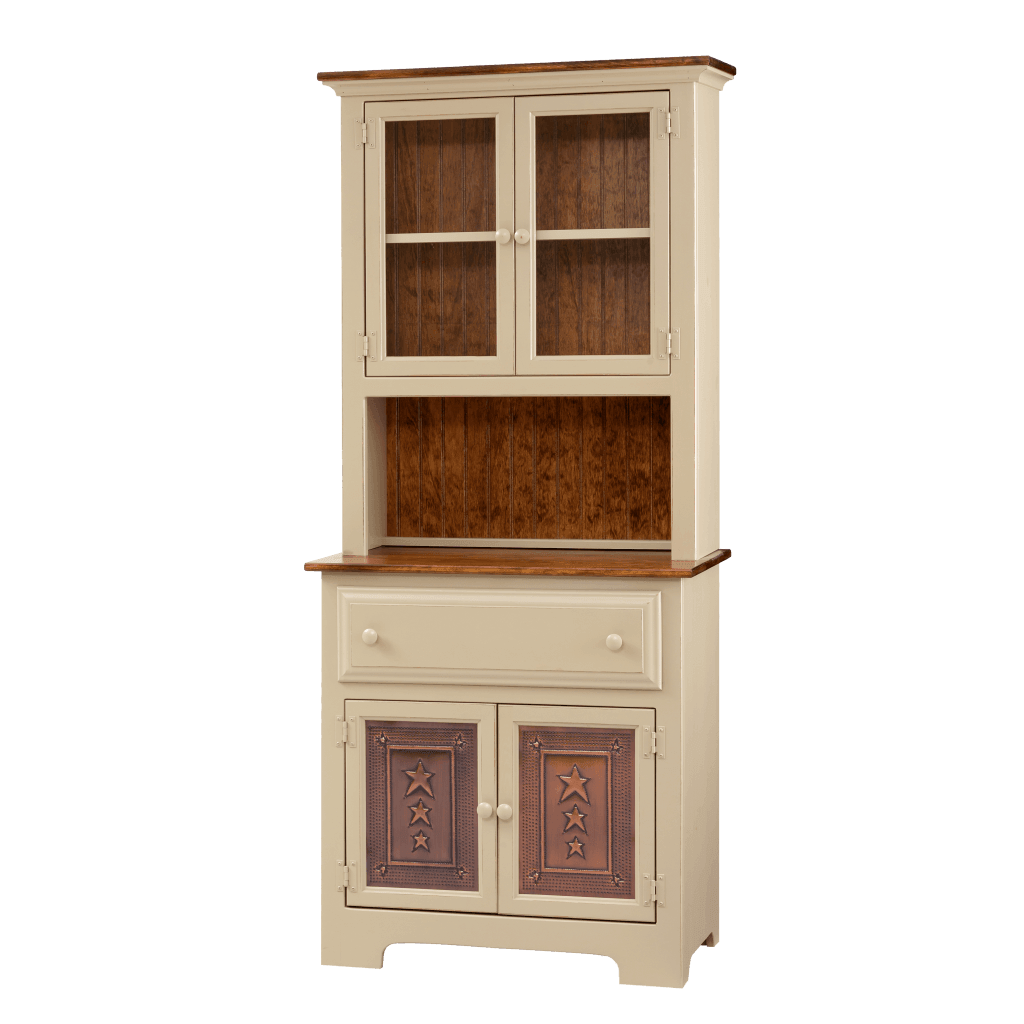 2-Door Hutch w/ Tin