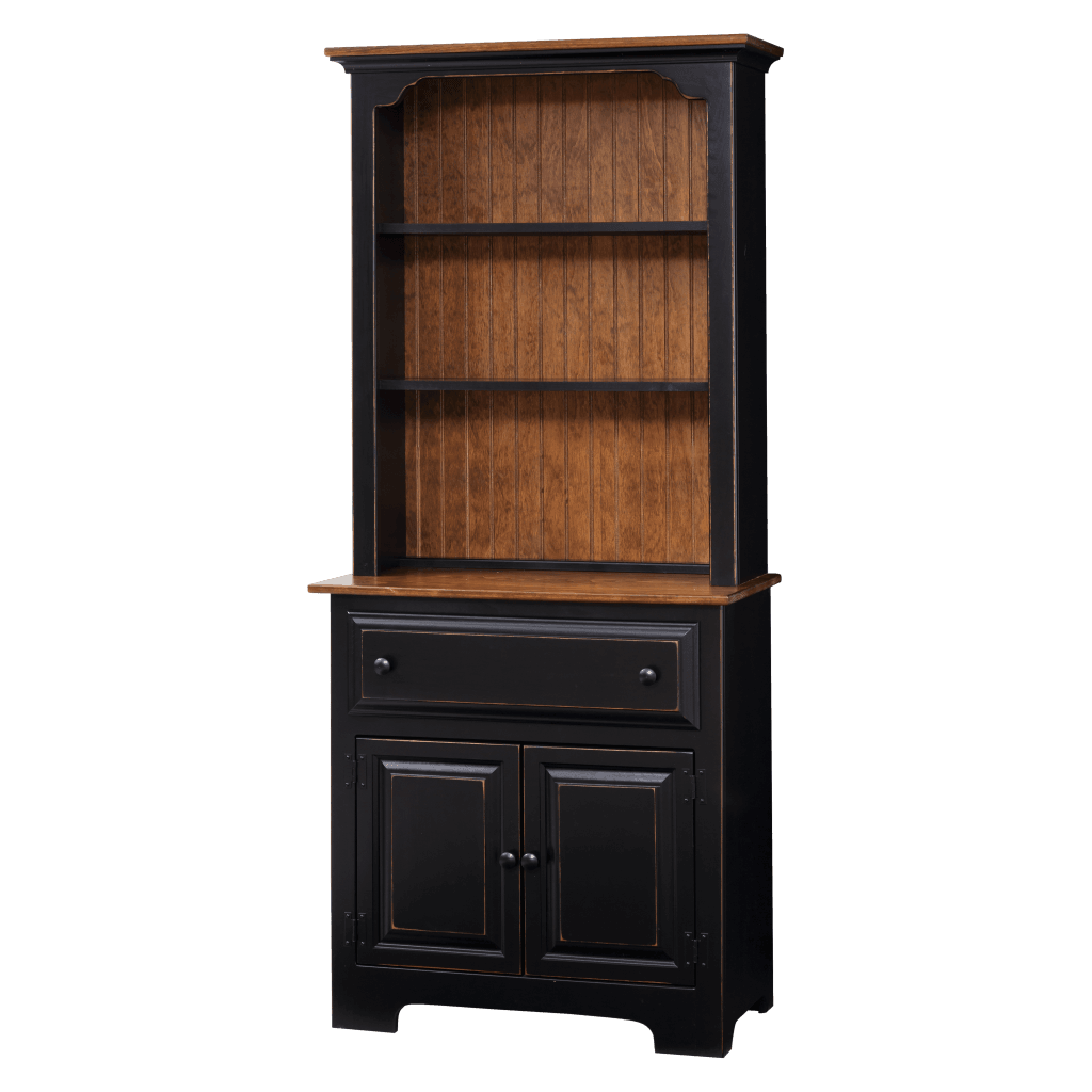 2-Door Hutch w Wood